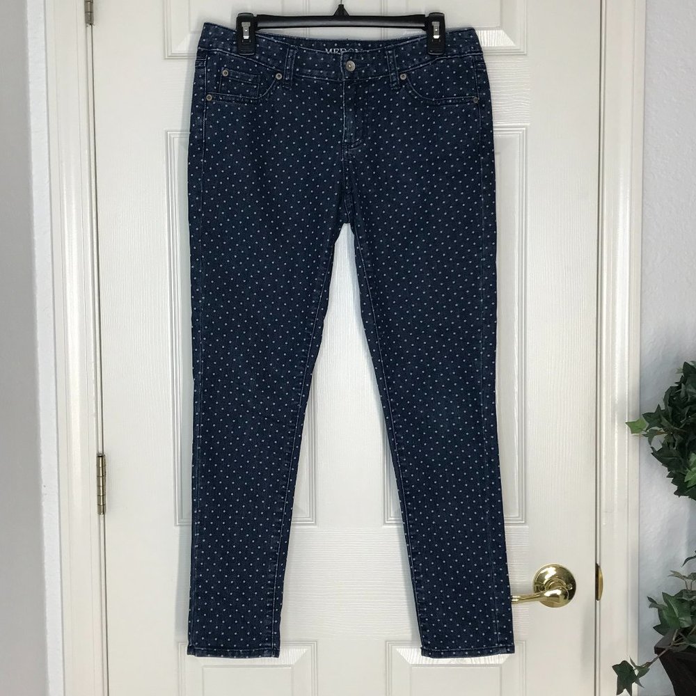 Merona Ankle Skinny Jeans Polka Dot | Size 6 - Picture 2 of 11